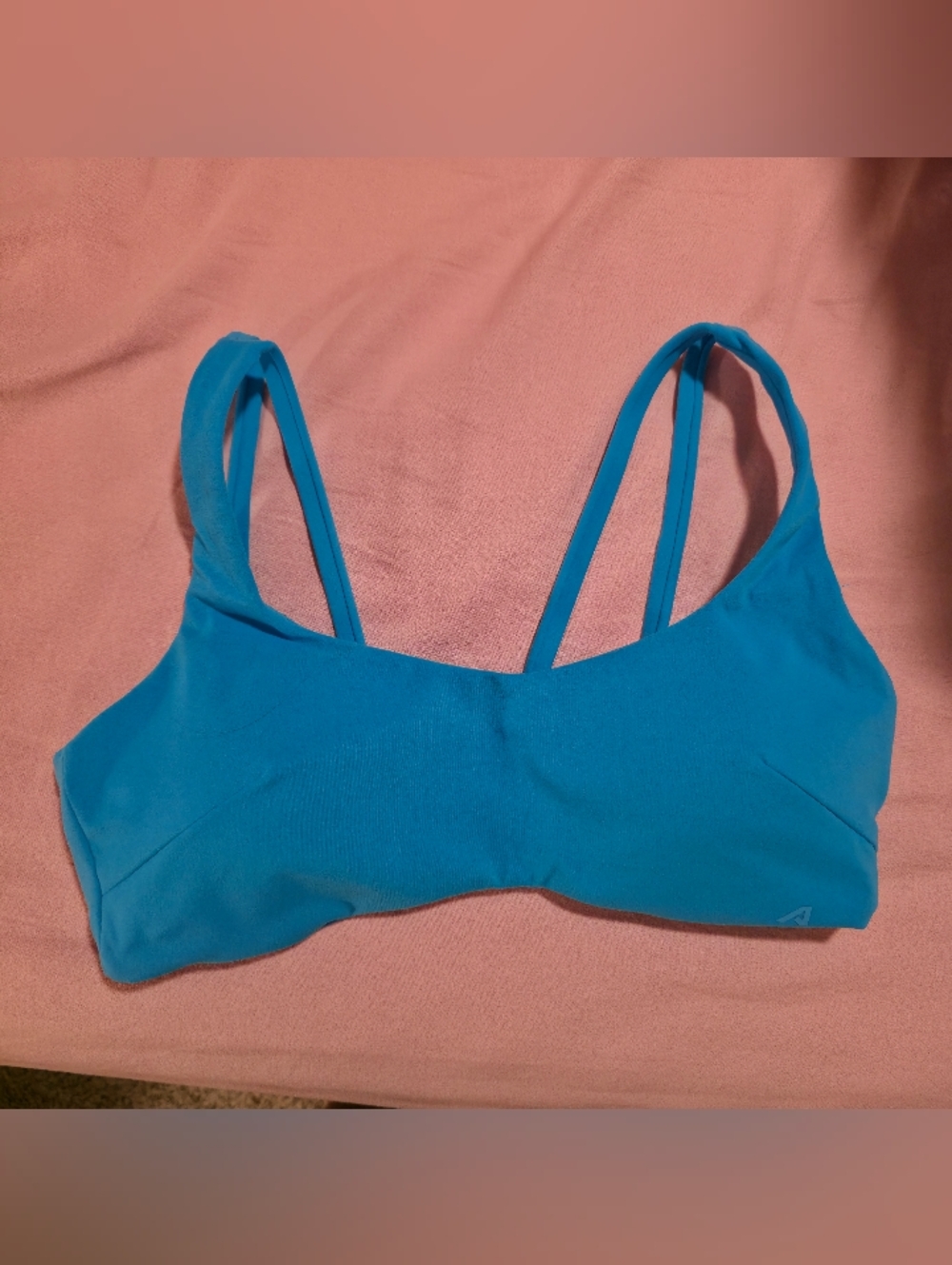 Alphalete Lina Bra In Cerulean- Size M
